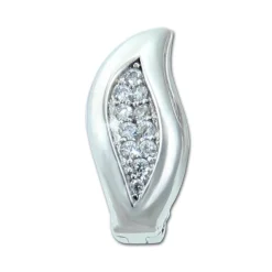 SilberDream Creole Leaf Zirkonia weiß 925 Sterling Silber Damen SDO4356W