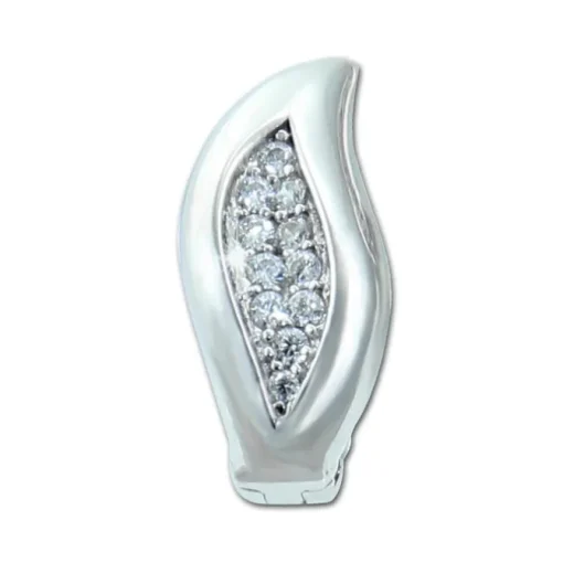 SilberDream Creole Leaf Zirkonia weiß 925 Sterling Silber Damen SDO4356W