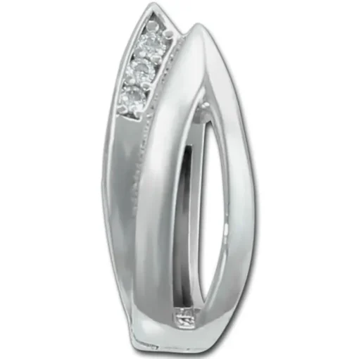 SilberDream Creole Leaves Zirkonia weiß 925 Sterling Silber Damen SDO4406W