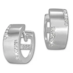 SilberDream Creole Line Zirkonia weiß 925er Silber Damen SDO4267W