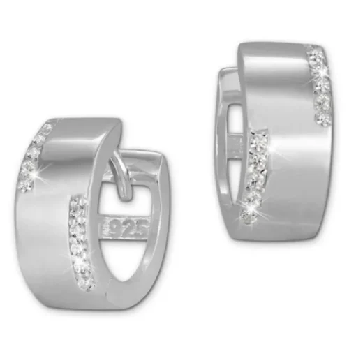 SilberDream Creole Line Zirkonia weiß 925er Silber Damen SDO4267W