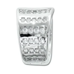 SilberDream Creole Lines Zirkonia weiß 925 Sterling Silber Damen SDO4398W