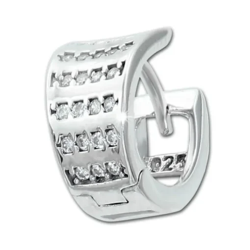 SilberDream Creole Lines Zirkonia weiß 925 Sterling Silber Damen SDO4398W