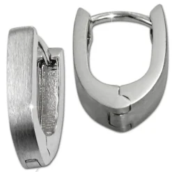 SilberDream Creole matt 925 Sterling Silber Ohrring SDO308M