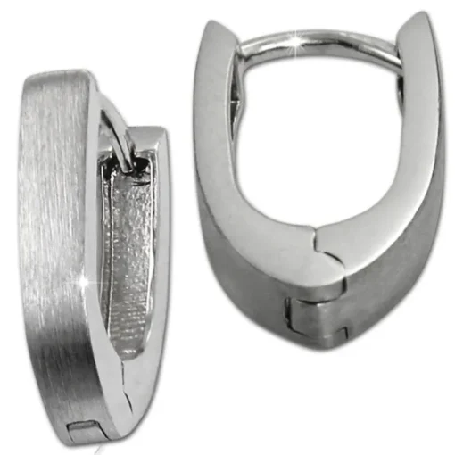 SilberDream Creole matt 925 Sterling Silber Ohrring SDO308M