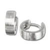 SilberDream Creole Matt klein 12mm 925 Sterling Silber Ohrring SDO333M2