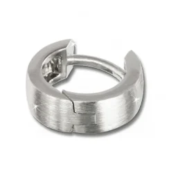 SilberDream Creole Matt klein 12mm 925 Sterling Silber Ohrring SDO333M2