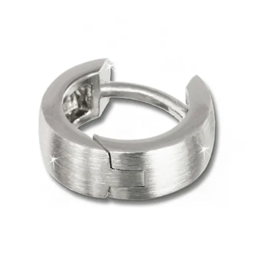 SilberDream Creole Matt klein 12mm 925 Sterling Silber Ohrring SDO333M2