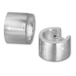 SilberDream Creole Matt 17mm 925 Sterling Silber Ohrring SDO4280M