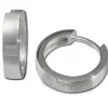 SilberDream Creole Matt 15mm 925 Sterling Silber Ohrring SDO348M