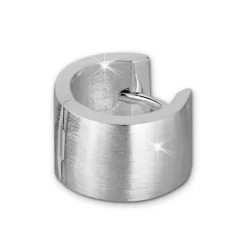 SilberDream Creole Matt 17mm 925 Sterling Silber Ohrring SDO4280M