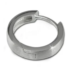 SilberDream Creole Matt 15mm 925 Sterling Silber Ohrring SDO348M