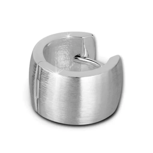 SilberDream Creole Matt 14mm 925 Sterling Silber Ohrring SDO382M