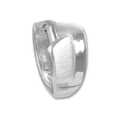 SilberDream Creole matt/glanz 925 Sterling Silber Ohrring SDO391J