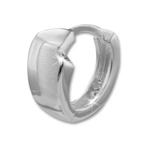 SilberDream Creole matt/glanz 925 Sterling Silber Ohrring SDO391J