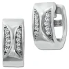 SilberDream Creole Moons Zirkonia weiß 925 Sterling Silber Damen SDO4366W