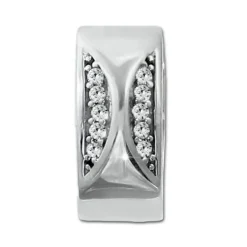 SilberDream Creole Moons Zirkonia weiß 925 Sterling Silber Damen SDO4366W