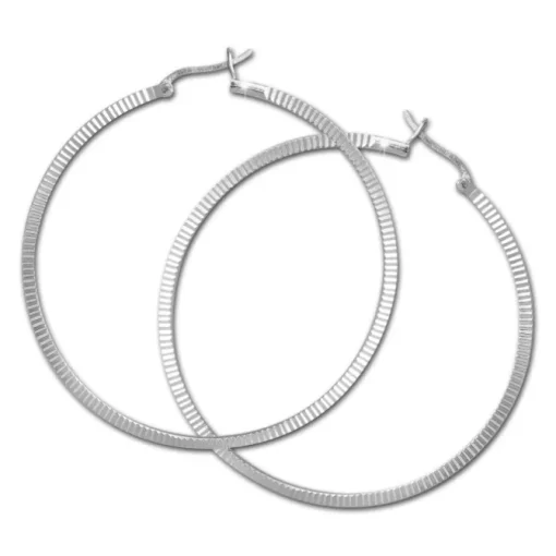 SilberDream Creole Muster 55mm Ohrring 925 Sterling Silber SDO465J