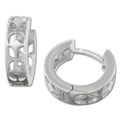 SilberDream Creole Muster Blume 925 Sterling Silber Ohrring SDO3415