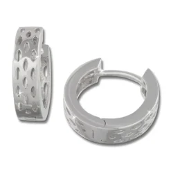 SilberDream Creole Muster Dots 925 Sterling Silber Ohrring SDO3375