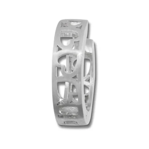 SilberDream Creole Muster Herz 925 Sterling Silber Ohrring SDO3365