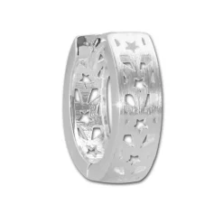 SilberDream Creole Muster Sterne 925 Sterling Silber Ohrring SDO4279M