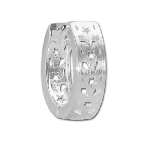 SilberDream Creole Muster Sterne 925 Sterling Silber Ohrring SDO4279M