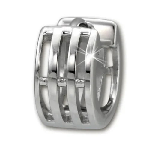SilberDream Creole Muster 13mm Ohrring 925 Sterling Silber SDO458J