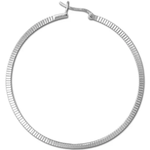 SilberDream Creole Muster 55mm Ohrring 925 Sterling Silber SDO465J