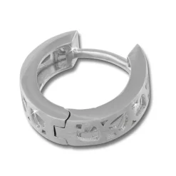 SilberDream Creole Muster Herz 925 Sterling Silber Ohrring SDO3365