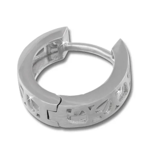 SilberDream Creole Muster Herz 925 Sterling Silber Ohrring SDO3365