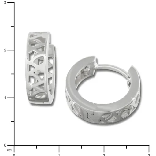 SilberDream Creole Muster Design 925 Sterling Silber Ohrring SDO3325