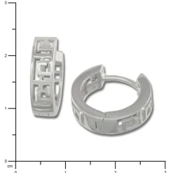 SilberDream Creole Muster Antik 925 Sterling Silber Ohrring SDO3315