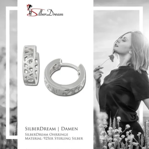 SilberDream Creole Muster Design 925 Sterling Silber Ohrring SDO3325
