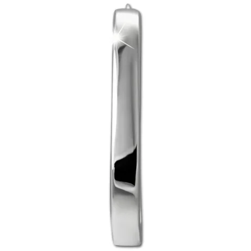 SilberDream Creole Oval Big 925 Sterling Silber Damen Ohrringe SDO4463J