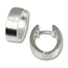 SilberDream Creole oval matt 925 Sterling Silber Ohrring SDO306