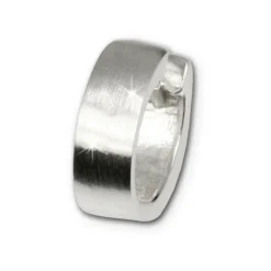 SilberDream Creole oval matt 925 Sterling Silber Ohrring SDO306
