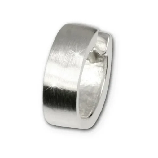 SilberDream Creole oval matt 925 Sterling Silber Ohrring SDO306