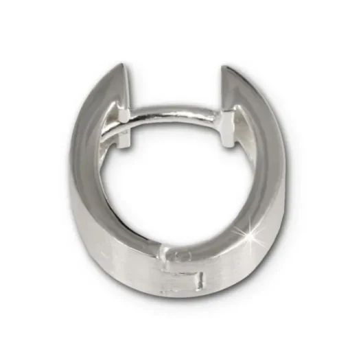 SilberDream Creole oval matt 925 Sterling Silber Ohrring SDO306
