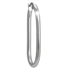 SilberDream Creole Oval Small 925 Sterling Silber Damen Ohrringe SDO4464J