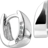 SilberDream Creole Petit 1,1cm 925 Sterling Silber Damen Ohrringe SDO4432W