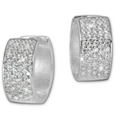 SilberDream Creole 5-reihig Zirkonia weiß 925 Sterling Silber Damen SDO4271W