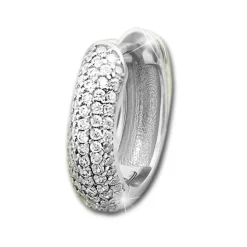 SilberDream Creole 5-reihig Zirkonia weiß 925 Sterling Silber Damen SDO4311W