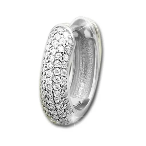 SilberDream Creole 5-reihig Zirkonia weiß 925 Sterling Silber Damen SDO4311W