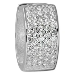 SilberDream Creole 5-reihig Zirkonia weiß 925 Sterling Silber Damen SDO4271W