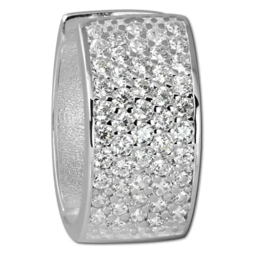 SilberDream Creole 5-reihig Zirkonia weiß 925 Sterling Silber Damen SDO4271W
