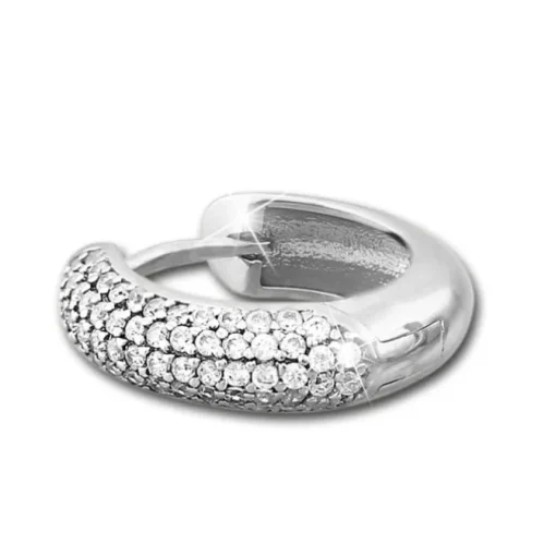 SilberDream Creole 5-reihig Zirkonia weiß 925 Sterling Silber Damen SDO4311W