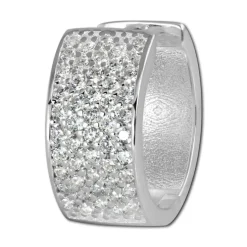 SilberDream Creole 5-reihig Zirkonia weiß 925 Sterling Silber Damen SDO4271W