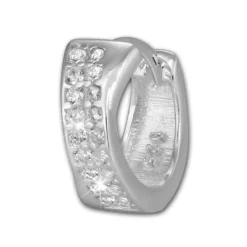 SilberDream Creole 2-reihig Zirkonia weiß 925er Silber Damen SDO394W