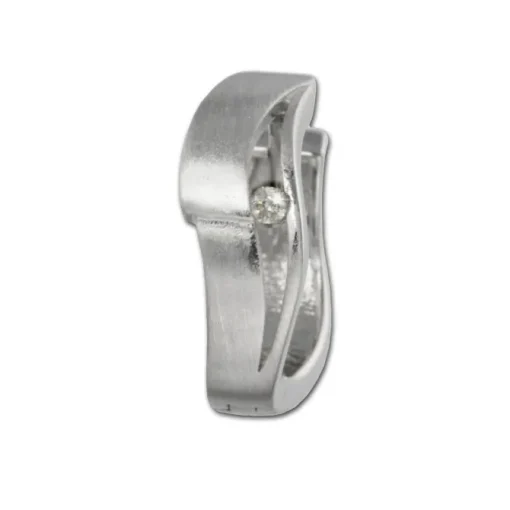 SilberDream Creole Ring Zirkonia 16mm 925er Silber Damen Ohrring SDO338W